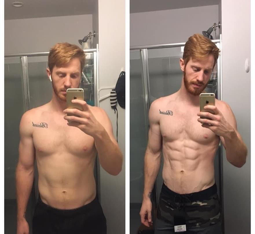 My client Derek went from potential dad bod to absolutely shredded in only 2 months of my program.