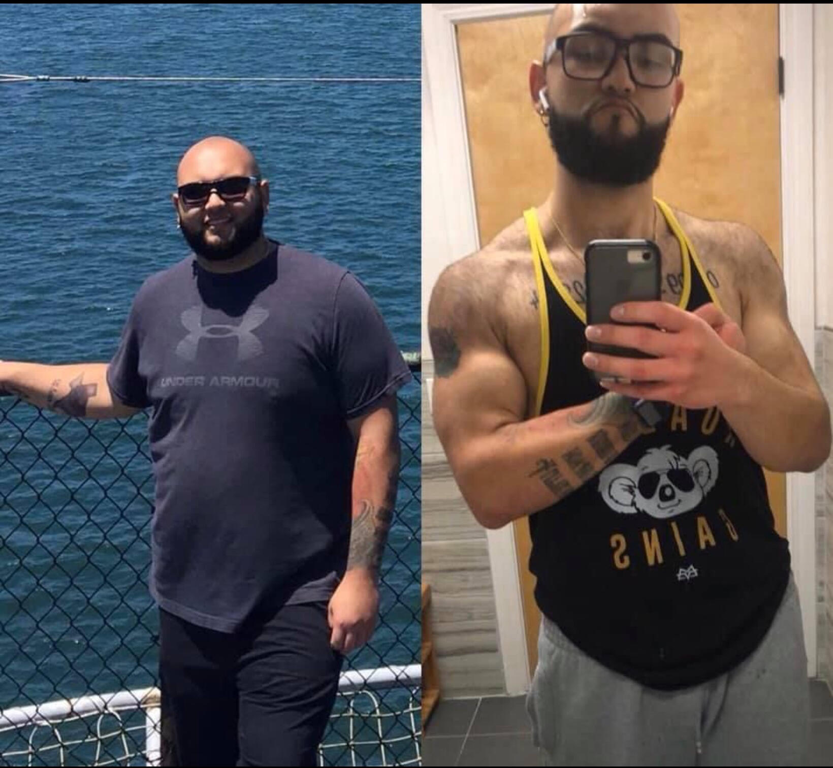 My client Joseph is a nurse in the medical field. Dropped 83 lbs in 8 months and added some muscle in the process.